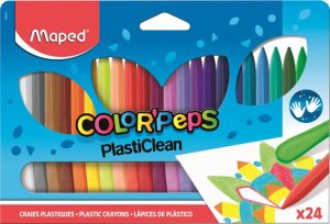 Zsírkréta, MAPED "Color`Peps" PlastiClean, 24 különböző szín