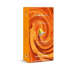 Kávékapszula, Nespresso® kompatibilis, 10 db, CARRARO, karamell