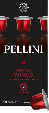 Kávékapszula, Nespresso® kompatibilis, 10 db, PELLINI, "Vivace"