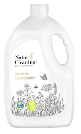 Öblítő koncentrátum, illat- és allergénmentes, 4 l, NATURCLEANING "Sensitive"