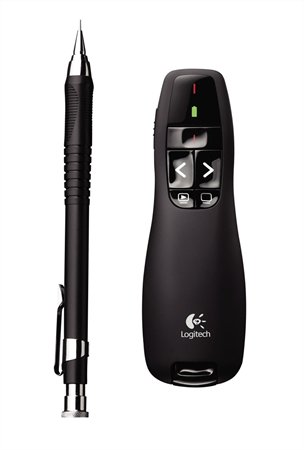 Prezentációs távirányító, lézermutatóval, vezeték nélküli, LOGITECH "R400" - Image 2