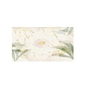 Zsebnaptár, fekvő elrendezésű, TOPTIMER, "Joy", levelek