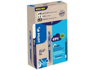 Zseléstoll, 0,32 mm, nyomógombos, PILOT "B2P Greenpack", kék + betét