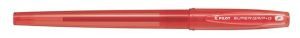 Golyóstoll, 0,22 mm, kupakos, PILOT "Super Grip G", piros