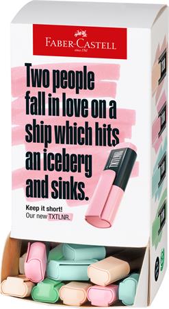 Szövegkiemelő display, mini, FABER-CASTELL "TXTLNR", pasztell színek