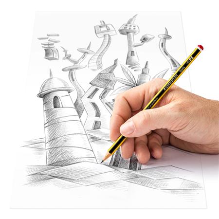 Grafitceruza, HB, hatszögletű, STAEDTLER "Noris 120" - Image 3