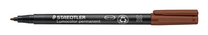 Alkoholos marker, OHP, 1 mm, STAEDTLER "Lumocolor® 317 M", barna - Image 2
