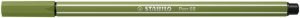 Filctoll, 1 mm, STABILO "Pen 68", mohazöld