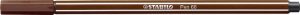 Filctoll, 1 mm, STABILO "Pen 68", barna
