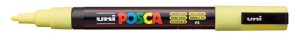 Dekormarker, 0,9-1,3 mm, UNI "Posca PC-3M", napsárga