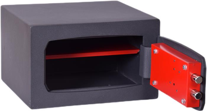 Bútorszéf, kulcsos zár, 17 l, 210x340x300 mm, TECHNOMAX "MTK 3" - Image 2