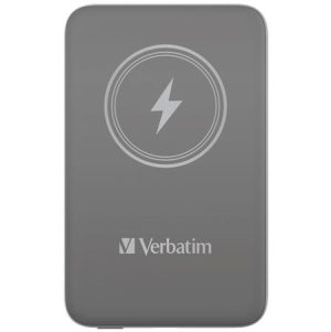 Power bank, mágneses (vezeték nélküli), 10.000 mAh, VERBATIM "MCP-10, szürke
