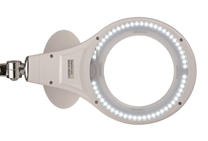 Asztali lámpa, LED, nagyító, felfogatható, MAUL "Makro", fehér - Image 2