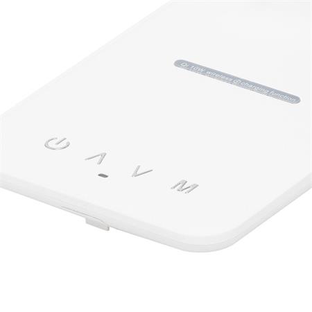 Asztali lámpa, LED, szabályozható, Qi töltővel, USB, HOME, fehér - Image 4