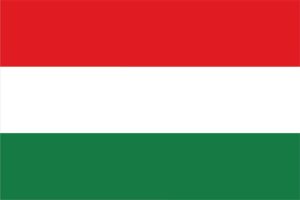 Zászló, magyar, címer nélkül, 40x60 cm