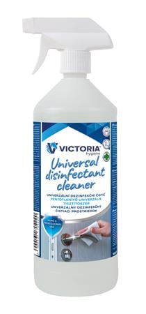 Felületfertőtlenítő folyadék, szórófejes, alkoholos, 1 l, VICTORIA HYGIENE