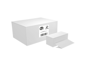 Ooops! kéztörlő V hajtogatott, 2 rétegű, fehér, 150 lap/csomag, 20 csomag/karton (36 karton/raklap)