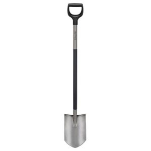 Ásó, hegyes, FISKARS "Ergonomic™", szürke