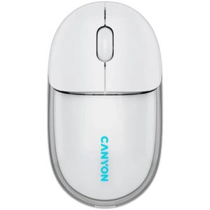 Egér, vezeték nélküli, dual-mode kapcsolat, optikai, CANYON "OnClick 24", fehér