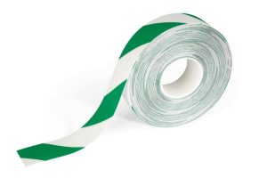 Jelölőszalag, 50 mm x 30 m, 0,7 mm, DURABLE, "DURALINE ", zöld-fehér