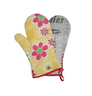 Konyhai kesztyű, hőálló, mintás, 29cm