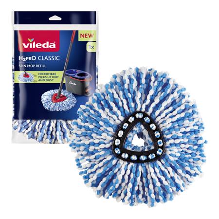 Forgó felmosó utántöltő, pedálos, VILEDA "H2PrO", kék-fehér - Image 2