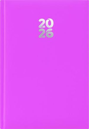 Naptár, tervező, A5, napi, DAYLINER, "Pannon", fuchsia