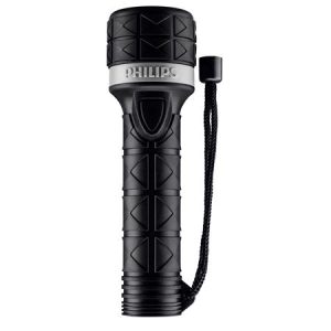 Elemlámpa, LED, 2xAA, gumi borítás, PHILIPS