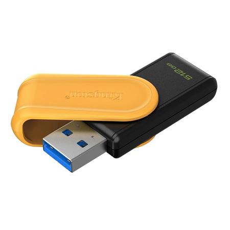 Pendrive, 512GB, USB 3.2 Gen1, KINGSTON "DataTraveler Exodia S", fekete-sárga - Image 2