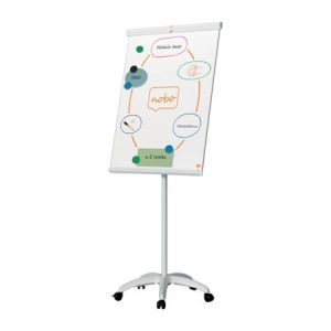 Flipchart tábla, mobil, mágneses felület, 70x100 cm, EcoLabel, NOBO "Premium Plus", fehér