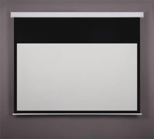 Vetítővászon, fali, motoros, 16:9, 280x158cm, VICTORIA VISUAL