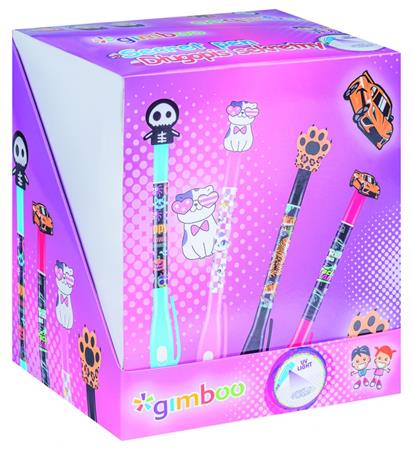 Golyóstoll display, láthatatlan tintával, "Gimboo", 4 különböző mintával - Image 3