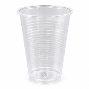 Műanyag pohár, 2 dl, 100 db, átlátszó
