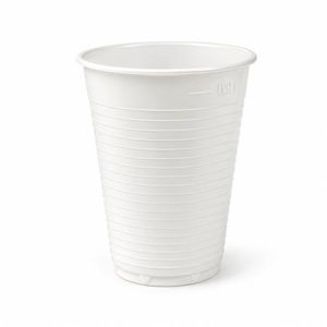 Műanyag pohár, 2 dl, 100 db, fehér