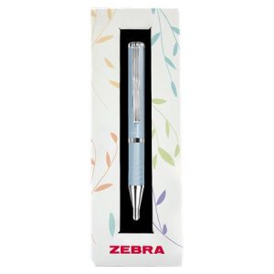 Golyóstoll, 0,24 mm, teleszkópos, babakék tolltest, ZEBRA "SL-F1", kék