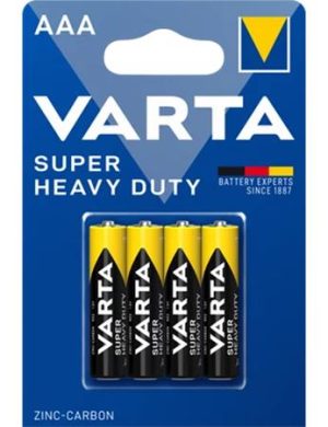Elem, AAA mikro, 4 db, féltartós, VARTA "Super Heavy Duty"