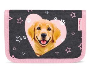 Tolltartó, klapnis, cipzáras, BELMIL "Starry Paws", kutya, golden retriever