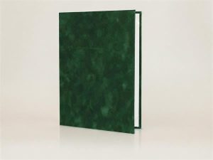 Oklevéltartó, A4, exkluzív, plüss, 2 db A4 oklevélhez, zöld