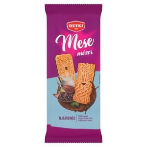 Mézes linzer, 180 g, DETKI "Mese", kakaós tejbevonómasszával félig mártva