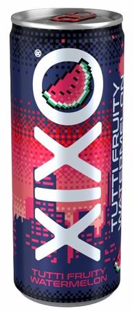 Üdítőital, szénsavas, 250 ml, XIXO "Tutti Fruity", görögdinnye
