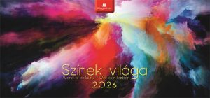 Naptár, asztali, álló, DAYLINER "Színek világa"