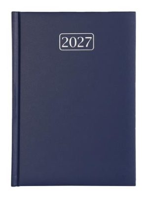 Naptár, tervező, A5, napi, VICTORIA OFFICE "Chrono", sötétkék (2027 évi)