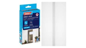 Szúnyogháló, ajtóra, tépőzáras, 2 db, 0,65 x 2,2 m, TESA® "Insect Stop", fehér