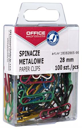 Gemkapocs, 28 mm, OFFICE PRODUCTS, színes