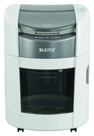 Iratmegsemmisítő, konfetti, 150 lap, LEITZ "IQ OptiMax Autofeed Home Office 150 P4"