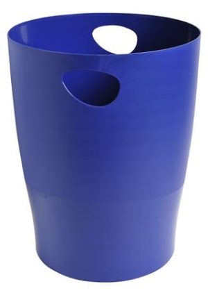 Papírkosár, 15 liter, PP, EXACOMPTA "Ecobin", sötétkék