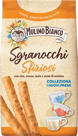 Ropogós kenyérrúd, 8 gabonás, szezámmagos, 210 g, MULINO BIANCO "Sgranocchi"