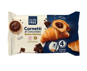 Croissant, glutén- és laktózmentes, 240 g, NUTRIFREE "Cornetti al Cioccolato", csokoládéval töltött