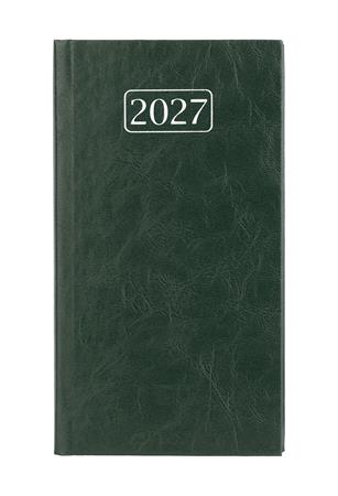 Zsebnaptár, álló elrendezésű, VICTORIA OFFICE "Chrono", zöld (2027 évi)
