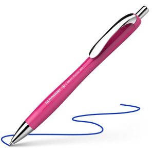 Golyóstoll, 0,7 mm, nyomógombos, SCHNEIDER "Slider Rave XB", magenta